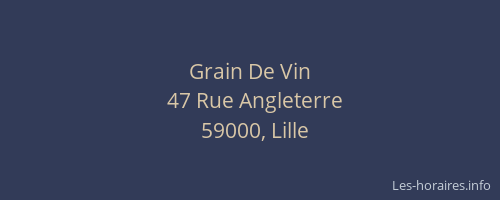 Grain De Vin