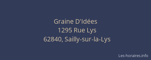 Graine D'Id&eacute;es
