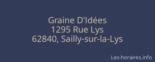 Graine D'Idées