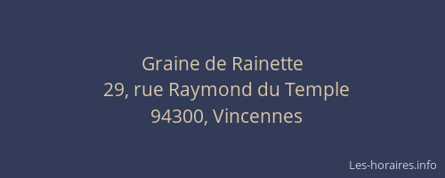 Graine de Rainette