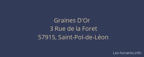 Graines D'Or