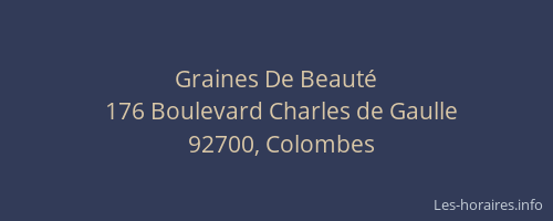 Graines De Beauté