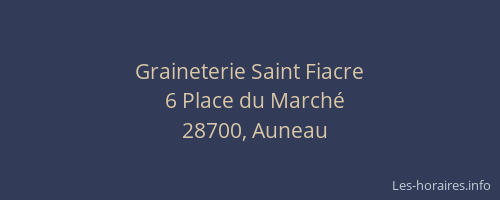 Graineterie Saint Fiacre