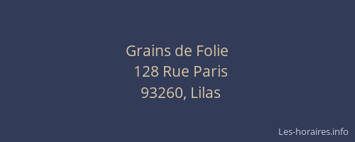 Grains de Folie