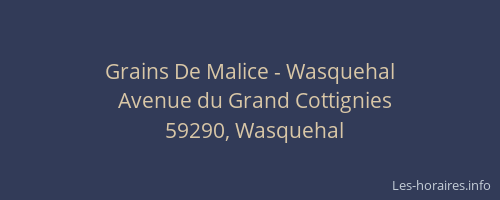 Grains De Malice - Wasquehal