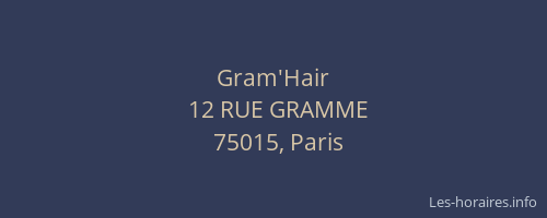 Gram'Hair