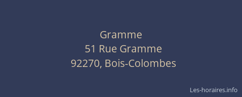 Gramme