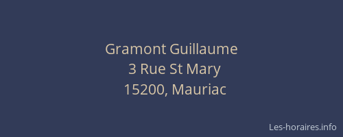 Gramont Guillaume