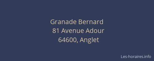 Granade Bernard