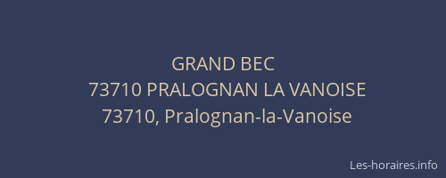 GRAND BEC