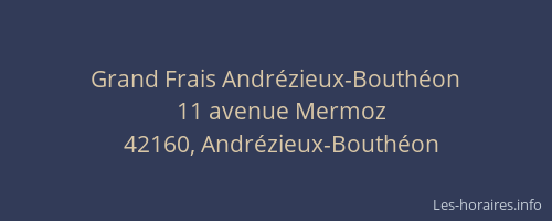 Grand Frais Andrézieux-Bouthéon