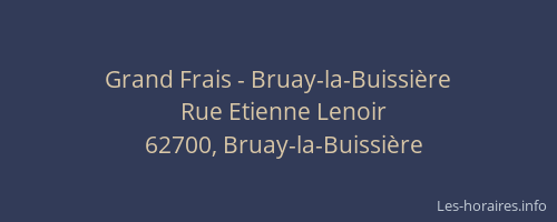 Grand Frais - Bruay-la-Buissière