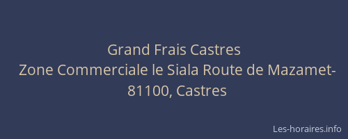 Grand Frais Castres