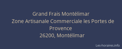 Grand Frais Montélimar