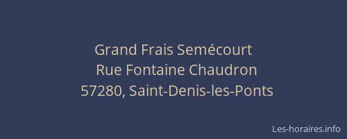 Grand Frais Sem&eacute;court