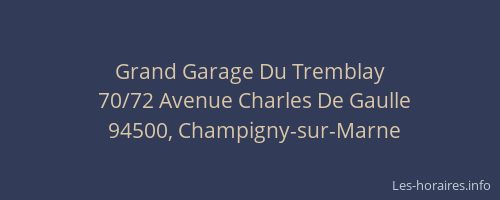 Grand Garage Du Tremblay