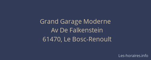 Grand Garage Moderne