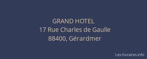 GRAND HOTEL