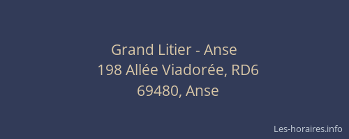 Grand Litier - Anse
