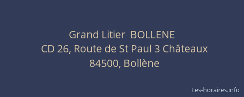 Grand Litier  BOLLENE