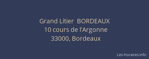 Grand Litier  BORDEAUX