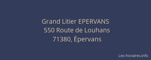 Grand Litier EPERVANS