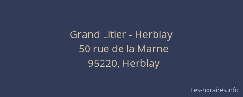 Grand Litier - Herblay