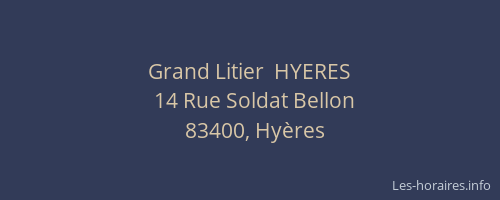 Grand Litier  HYERES
