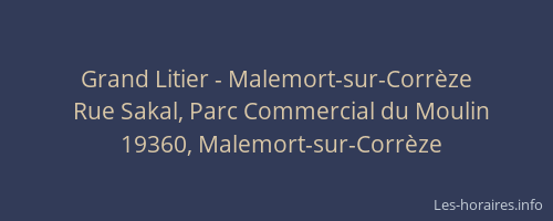 Grand Litier - Malemort-sur-Corr&egrave;ze