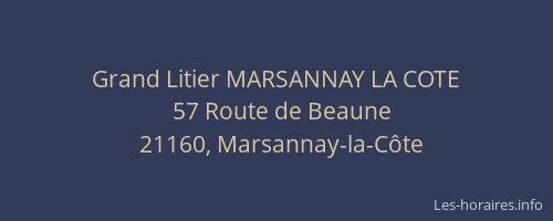 Grand Litier MARSANNAY LA COTE