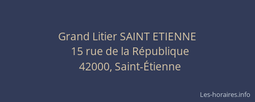 Grand Litier SAINT ETIENNE