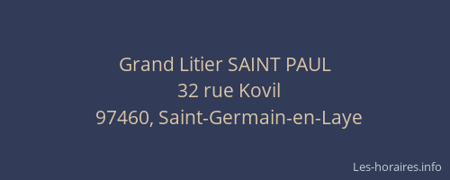 Grand Litier SAINT PAUL