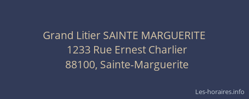 Grand Litier SAINTE MARGUERITE