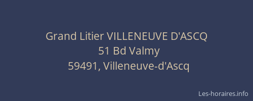 Grand Litier VILLENEUVE D'ASCQ