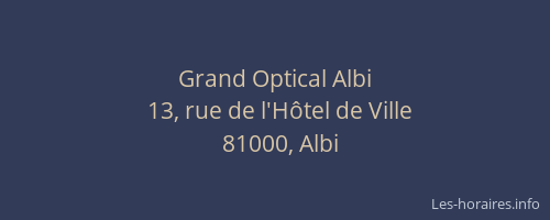 Grand Optical Albi