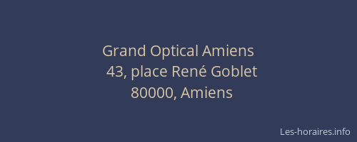 Grand Optical Amiens