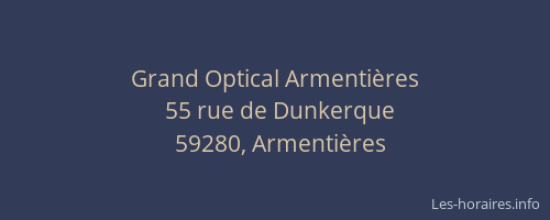 Grand Optical Armentières