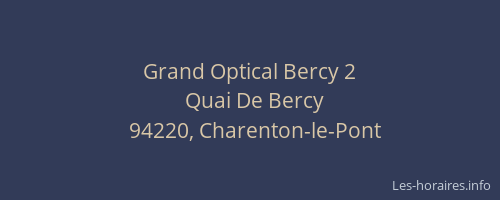 Grand Optical Bercy 2