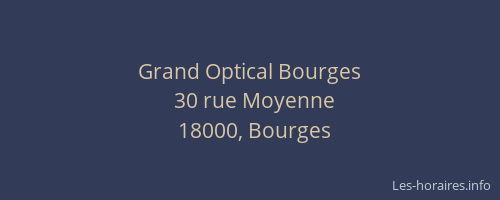Grand Optical Bourges