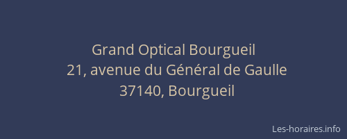 Grand Optical Bourgueil