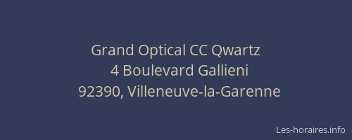 Grand Optical CC Qwartz