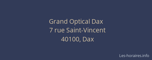 Grand Optical Dax