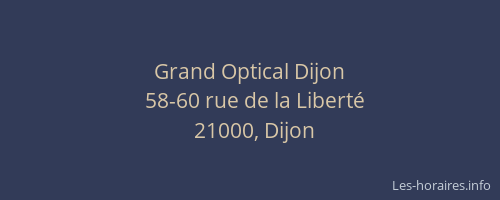 Grand Optical Dijon