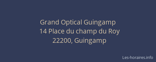 Grand Optical Guingamp