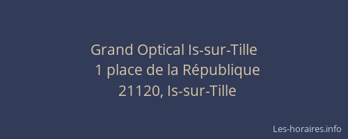Grand Optical Is-sur-Tille