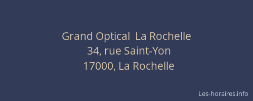 Grand Optical  La Rochelle