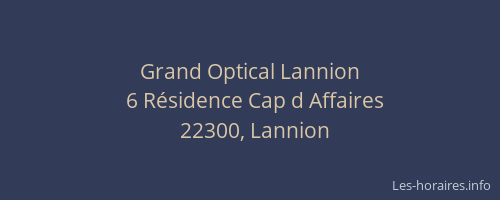 Grand Optical Lannion