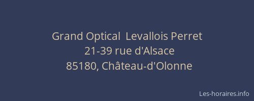 Grand Optical  Levallois Perret