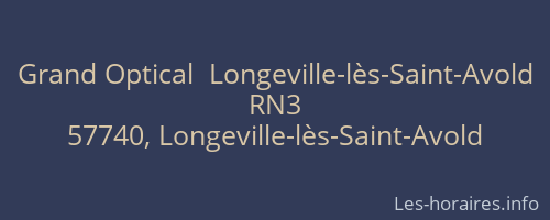 Grand Optical  Longeville-lès-Saint-Avold