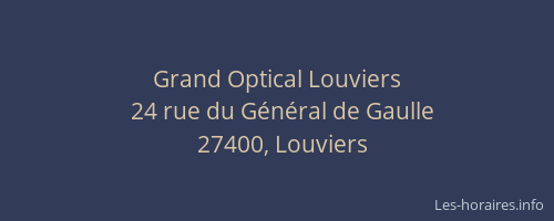 Grand Optical Louviers